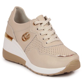 Sneakers in pelle S.Barski W OLI149 beige