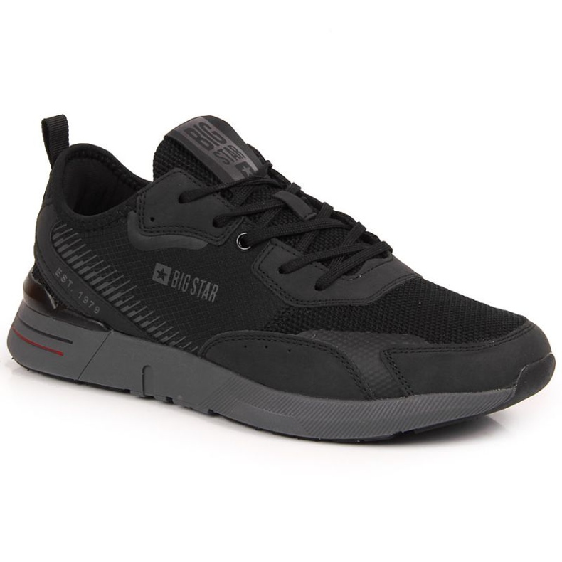 Scarpe sportive casual nere Big Star M JJ174292 nero