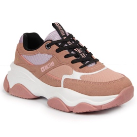 Sneakers sportive Big Star W JJ274577 rosa