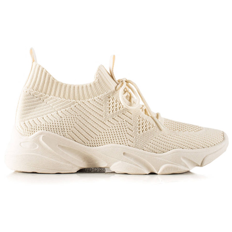TRENDI Scarpe sportive in tessuto beige