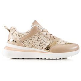 TRENDI Comode scarpe da ginnastica beige