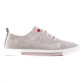 Filippo Sneakers classiche in pelle grigio