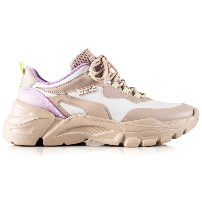 Sneakers da donna Big Star JJ274793 beige multicolore