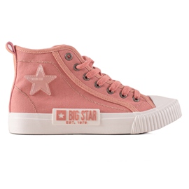 Sneakers alte da donna Big Star JJ274382 rosa