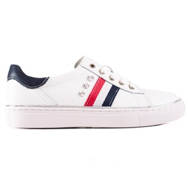 Vinceza Sneakers sportive realizzate in pelle VICEZA bianca