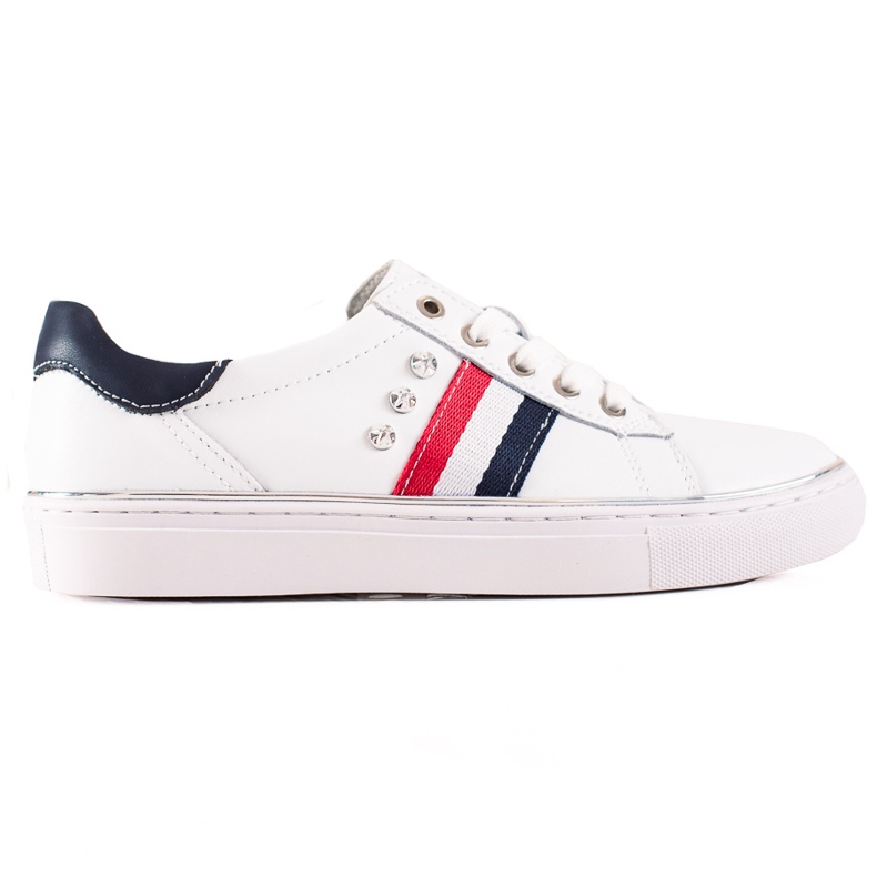Vinceza Sneakers sportive realizzate in pelle VICEZA bianca
