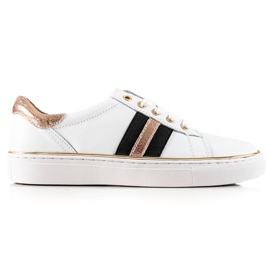 Vinceza Sneakers sportive realizzate in pelle VICEZA bianco