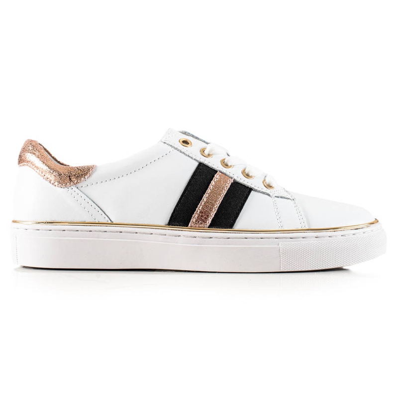 Vinceza Sneakers sportive realizzate in pelle VICEZA bianca