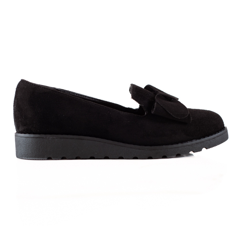 La.Fi Scarpe in camoscio con fiocco nero