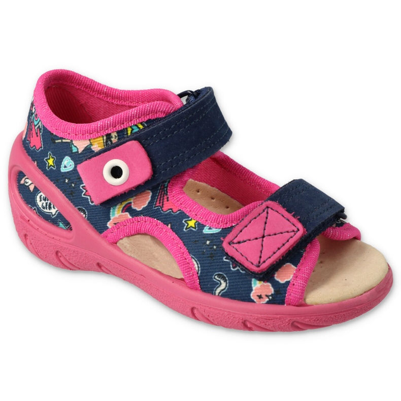 Befado scarpe per bambini pu 065X172 blu navy rosa