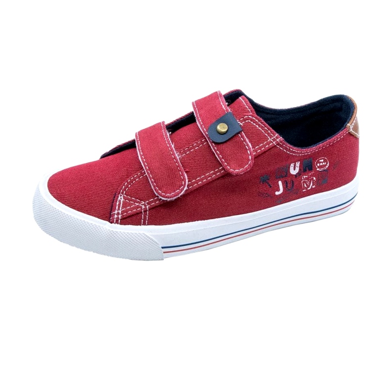 Sneaker per bambini per Velcro Red Atletico WY20758 rosso