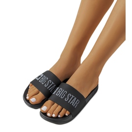 Ciabatte da donna nere Big Star FF274A200 906 nero