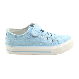 Sneakers Lace Atletico Velcro WY21452 Blu