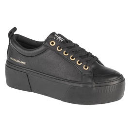 Calvin Klein Vulcanized Flatform Laceup LW YW0YW00366-0GJ scarpe nero