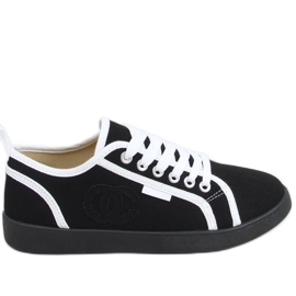 Black Trest Sneakers chanelki nere nero