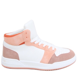 Sneaker alta Clowsi Arancio bianco multicolore