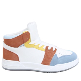 Sneaker alta Clowsi Blu bianca multicolore