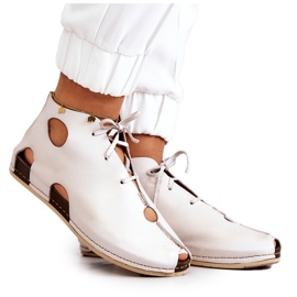 Maciejka 03426-25 Stivali in pelle chiara beige chiaro