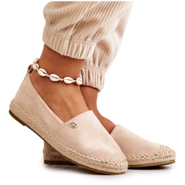 PE1 Espadrillas da donna in camoscio beige Joaquin
