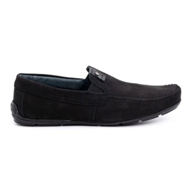 Olivier Mocassini da uomo neri in pelle 937MA nero