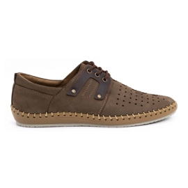 Olivier Scarpe estive da uomo in pelle 882LMA marrone
