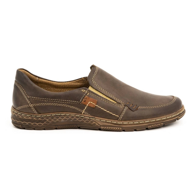 Olivier Mocassini da uomo in pelle 943MA marrone