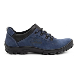 Scarpe da trekking da uomo blu 7109 - Scarpe Olivier