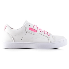 TRENDI Sneakers classiche stringate bianco rosa