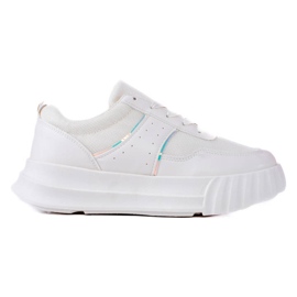 TRENDI Sneakers sportive sulla piattaforma beige