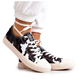 Sneakers Materiale da Donna Camo Big Star JJ274237 Bianco-Grigio