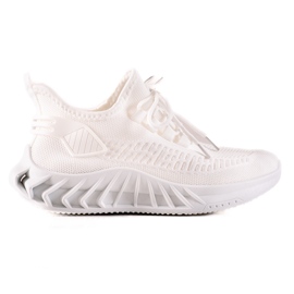 TRENDI Sneakers in tessuto bianco