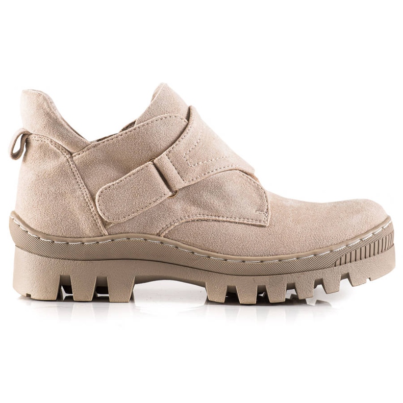S. BARSKI S.BARSKI Stivale Velcro beige