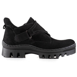 S. BARSKI Stivali in velcro S. Bararski nero