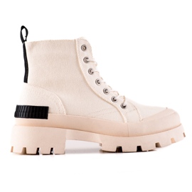 Trappers sulla piattaforma S. Barski beige