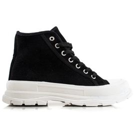 Sweet Shoes Sneakers alte in pelle scamosciata nero