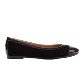 Marco Shoes Comode ballerine con rifiniture nero