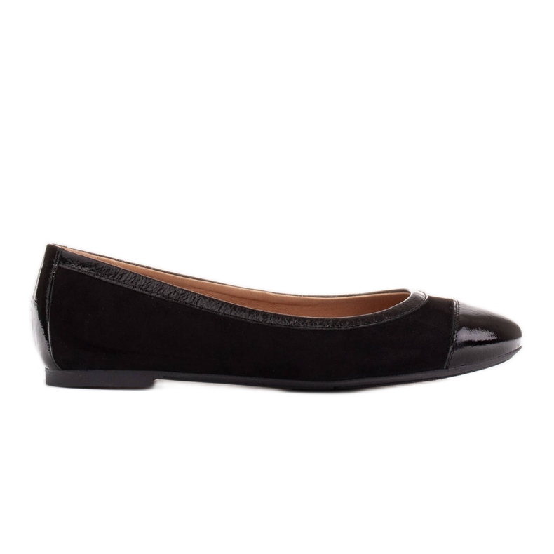 Marco Shoes Comode ballerine con rifiniture nero