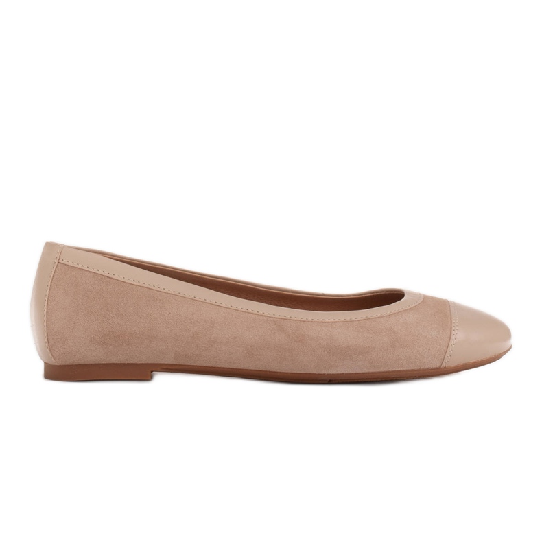 Marco Shoes Comode ballerine con rifiniture beige
