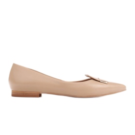 Marco Shoes Ballerine con linguetta decorativa beige