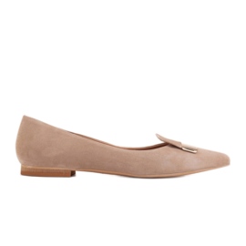 Marco Shoes Ballerine con linguetta decorativa beige
