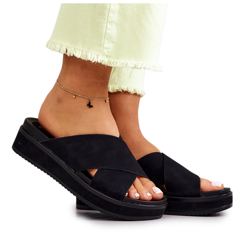 Ciabatte da donna Big Star JJ274721 Nere nero