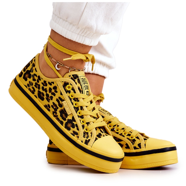 Sneakers da Donna Pantera Big Star JJ274616 Gialle giallo