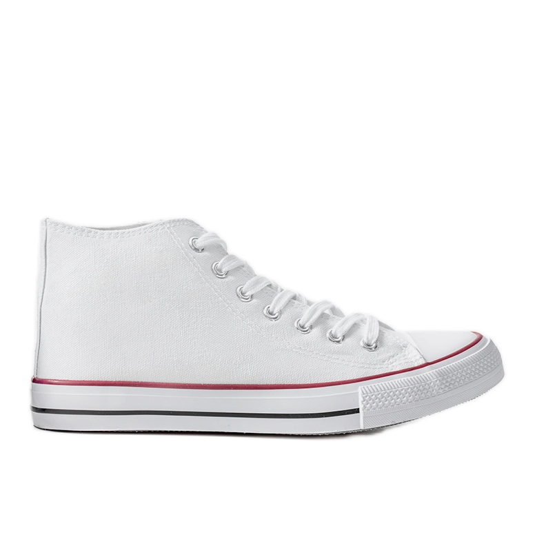 Sneakers Rood bianche alla caviglia bianca