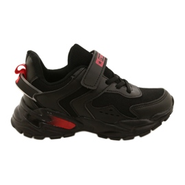 NEWS Scarpe sportive da ragazzo con velcro Novità 22DZ32-4930 Nere nero