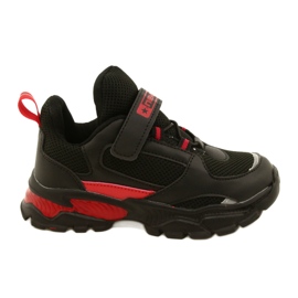 Sports Boys Boys 'Velcro News 22DZ32-4932 Czarne-Czerwone nero