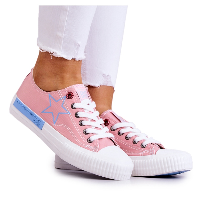 Sneakers Basse da Donna Big Star JJ274385 Rosa