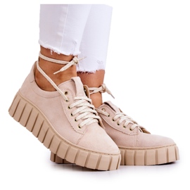 Lewski Shoes Scarpe scamosciate Scarpe Lewski 3163 Beige chiaro