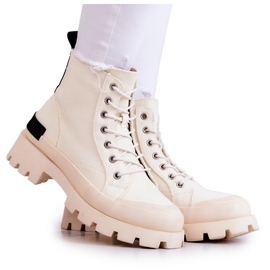 S.Barski Sneakers da donna, Stivali, Larina beige chiaro