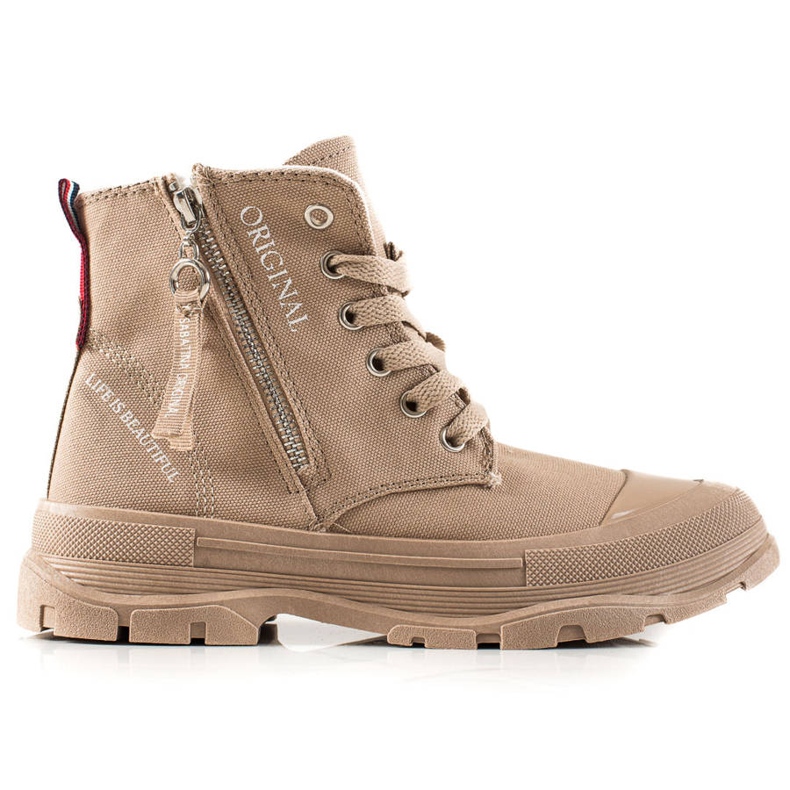 Sabatina Scarpe Da Ginnastica Con Cerniera beige