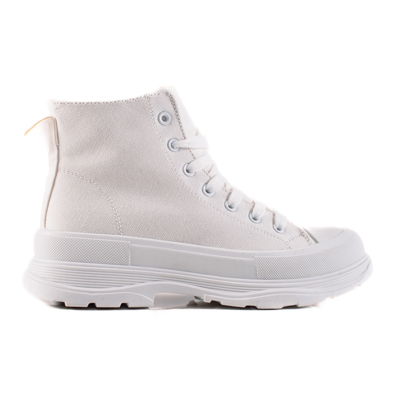 TRENDI Sneakers alte bianche bianca